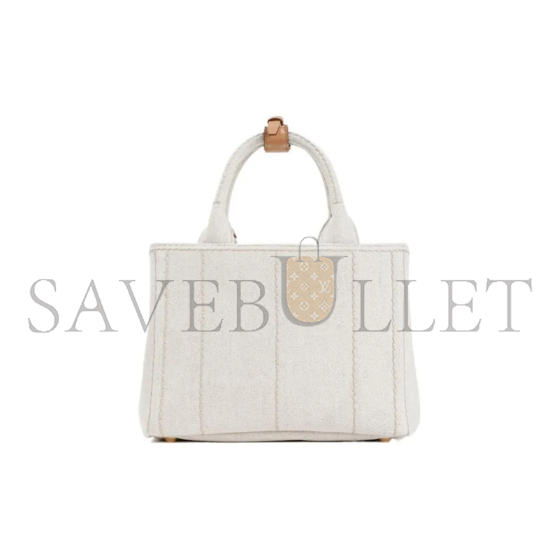PRADA JARDINIÈRE LINEN BLEND MINI BAG 1BA038 (22*15*13cm)
